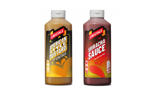 Crucials Sauce 500ml x 2 (Mustard & Sriracha Sauce) (free sausage mix)